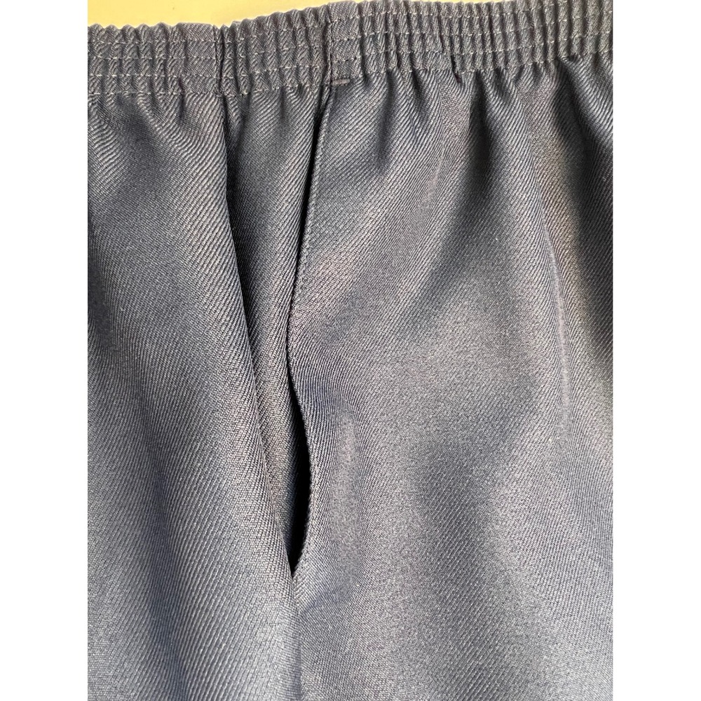 Alfred Dunner Classics Navy Blue Pull On Elastic Waist Pants Women's Size‎ 18 - Picture 8 of 10